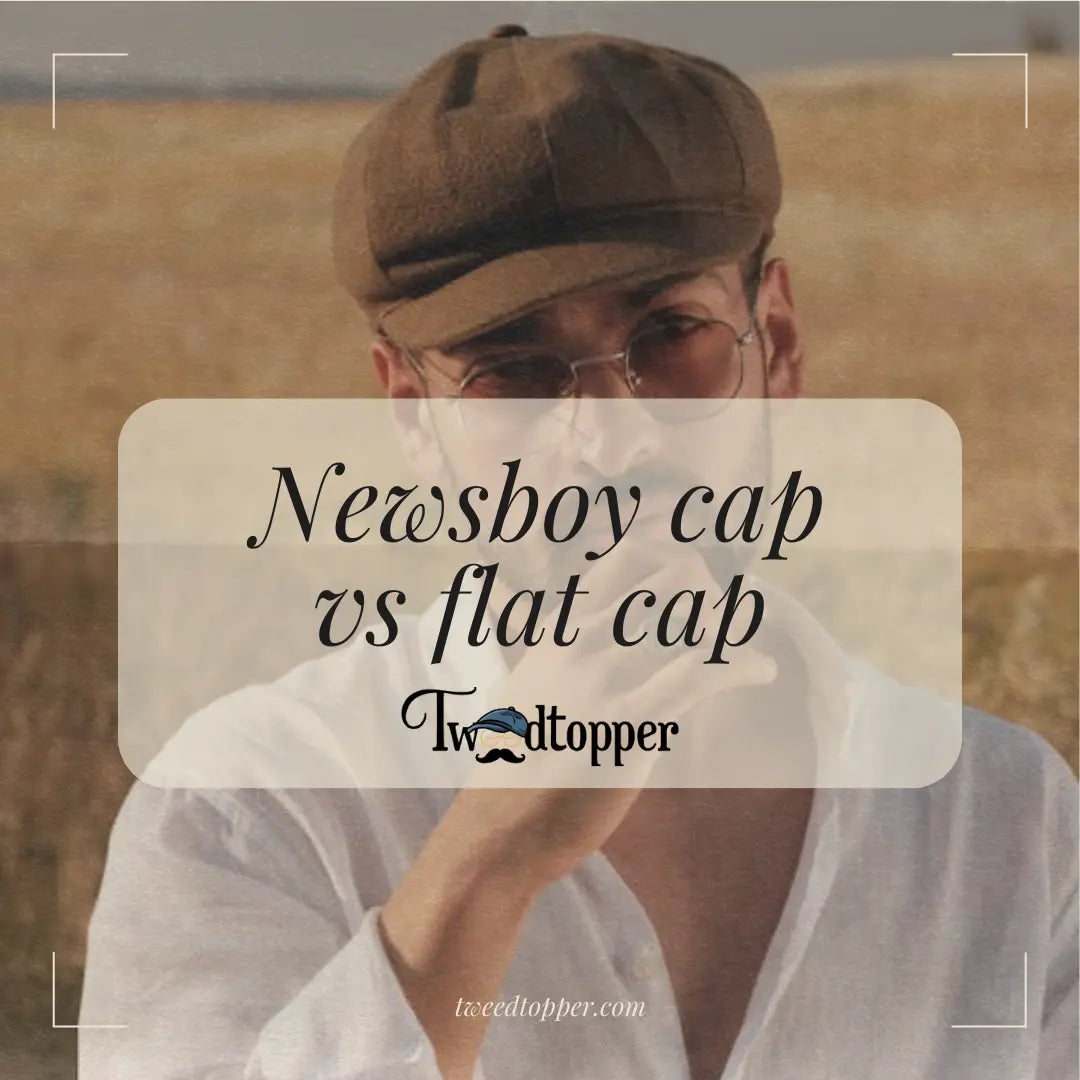 Newsboy cap vs flat cap
